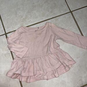 1339. Gap Pink Long  Sleeve Dress Size 6-12 Months